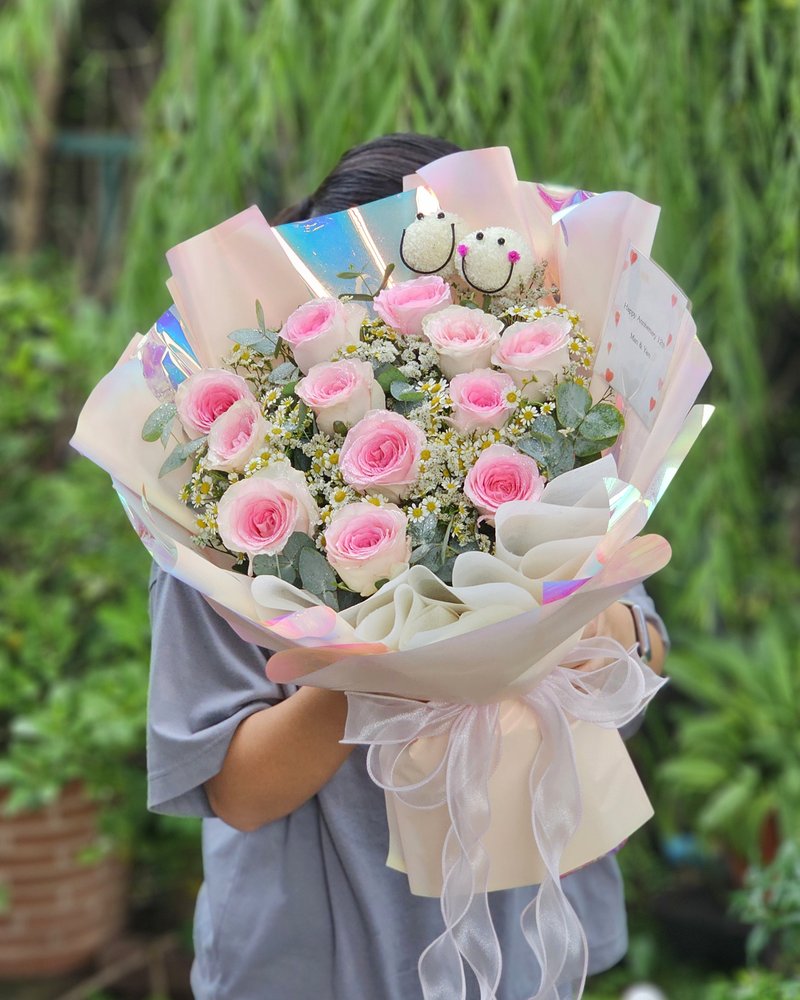 ช่อดอกไม้สด แบบที่ 87 จัดโดยร้านช่อผกา